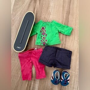 American Girl Skateboard Outfit Set